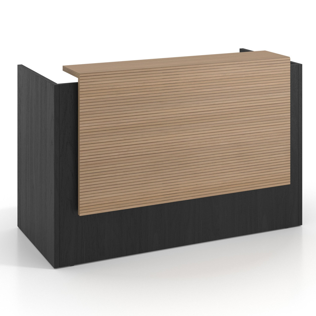 mostrador de recepcion 106x75 bocamina rayado natural welcome mostrador individual encimera larga 1