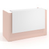 mostrador de recepcion 106x75 rosa nube blanco mate welcome mostrador individual encimera larga 1