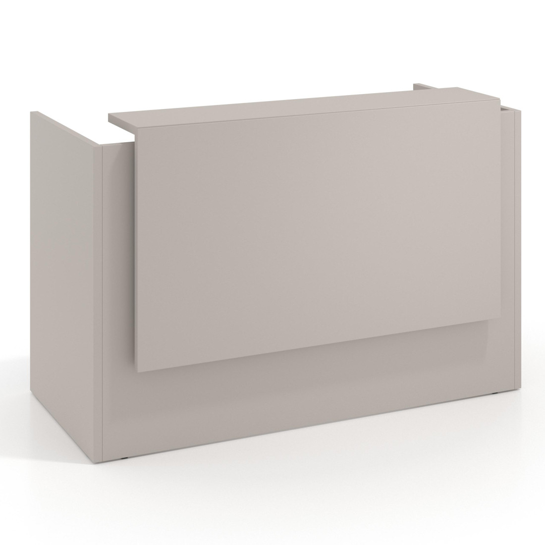mostrador de recepcion 166x75 gris coco welcome mostrador individual encimera larga 1