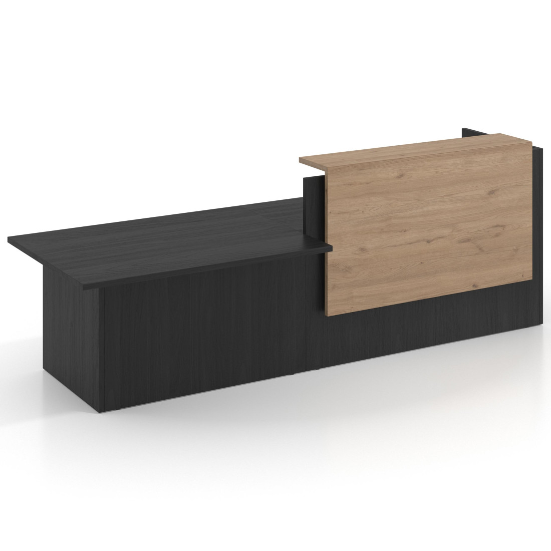 mostrador de recepcion 240x75 bocamina naturale welcome mostrador inicial con modulo de atencion 1