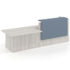 mostrador de recepcion 240x75 california azul talco welcome mostrador inicial con modulo de atencion 1
