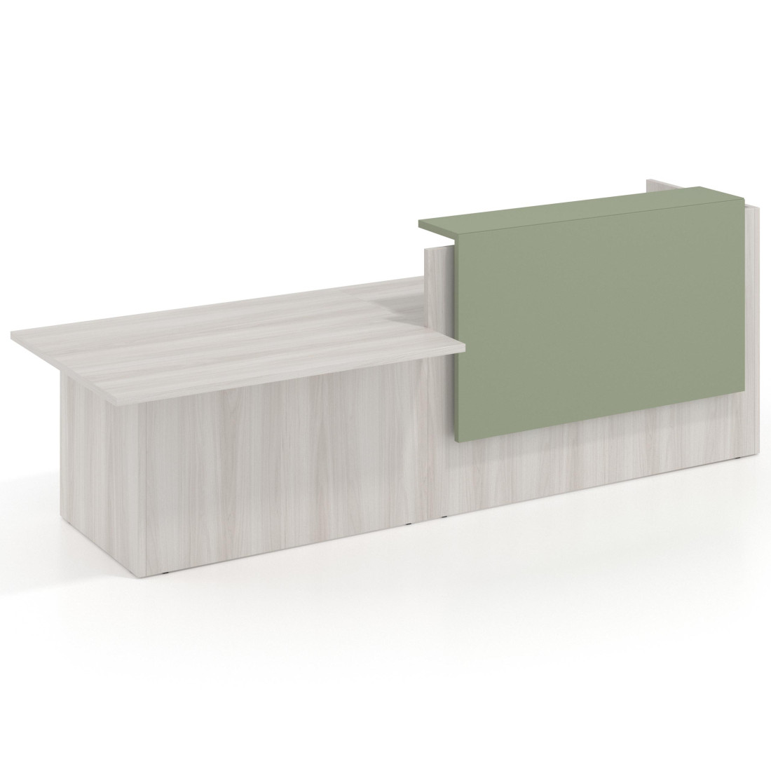 mostrador de recepcion 240x75 california sauce welcome mostrador inicial con modulo de atencion 1