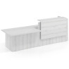 mostrador de recepcion 240x75 albo welcome mostrador inicial con modulo de atencion 1