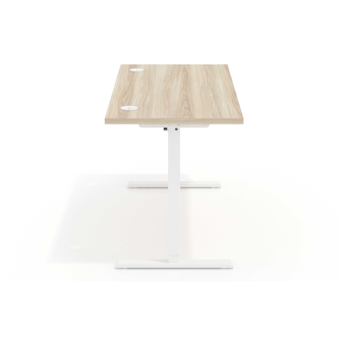 Escritorio Elevable Erghos Basic estructura blanca canto recto
