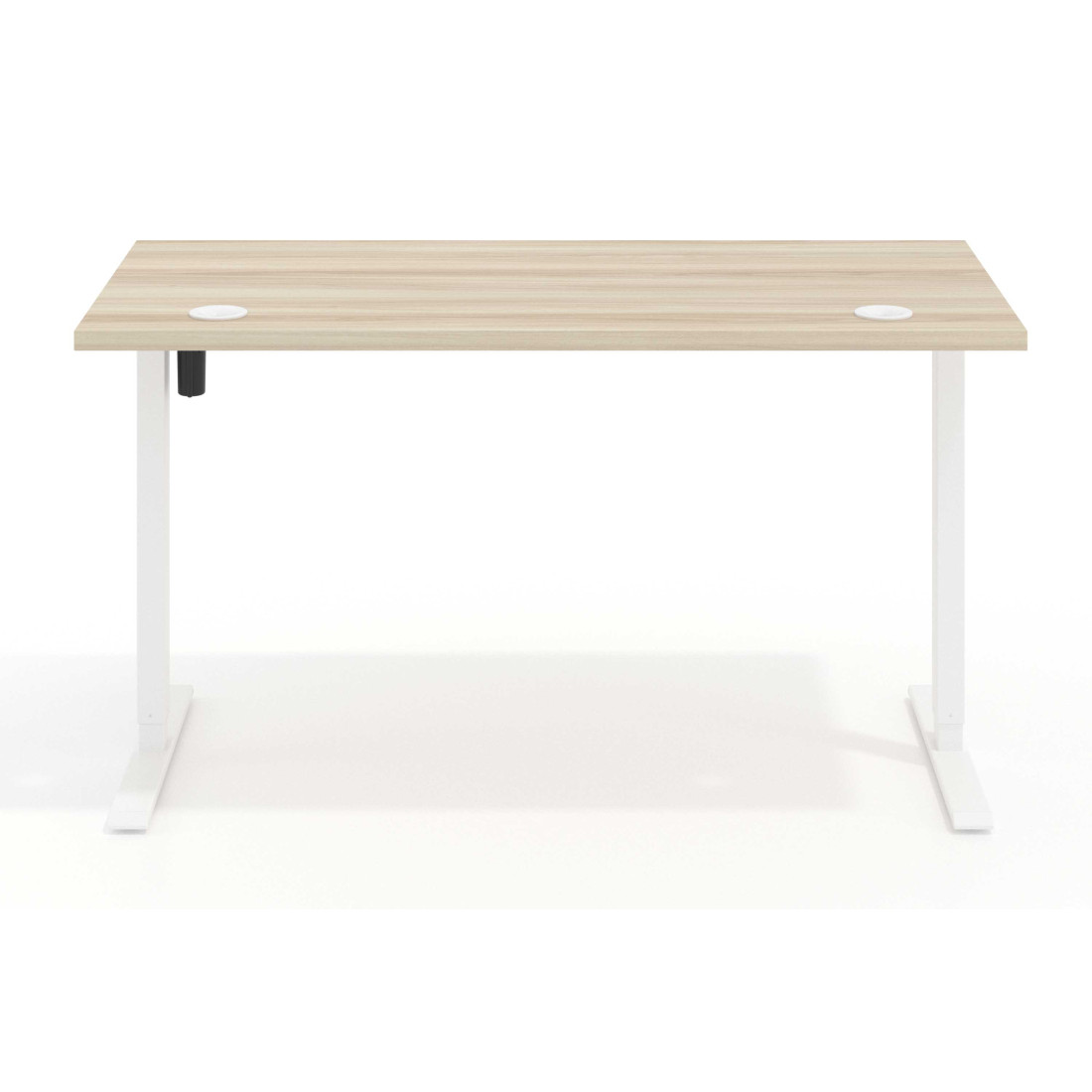 Escritorio Elevable Erghos Basic estructura blanca canto recto