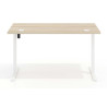 Escritorio Elevable Erghos Basic estructura blanca canto recto