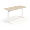 Escritorio Elevable Erghos Basic estructura blanca canto recto