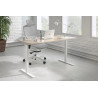 Escritorio Elevable Erghos Basic estructura blanca canto recto