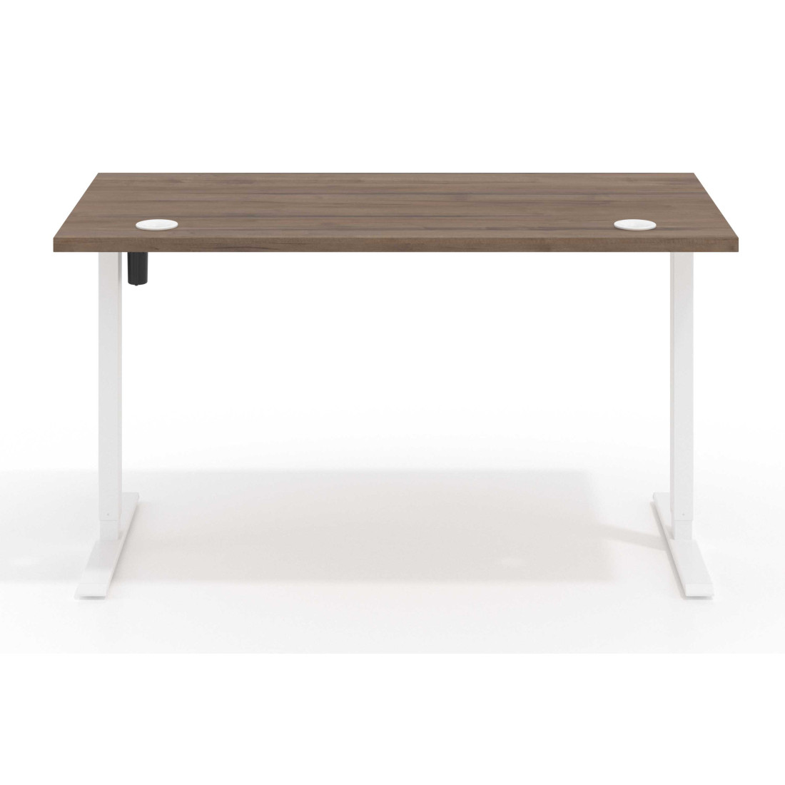 Escritorio Elevable Erghos Basic estructura blanca canto recto