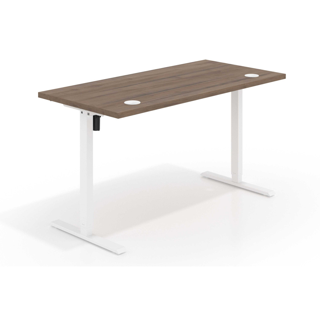 Escritorio Elevable Erghos Basic estructura blanca canto recto