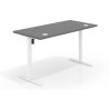 Escritorio Elevable Erghos Basic estructura blanca canto recto