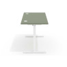 Escritorio Elevable Erghos Basic estructura blanca canto recto