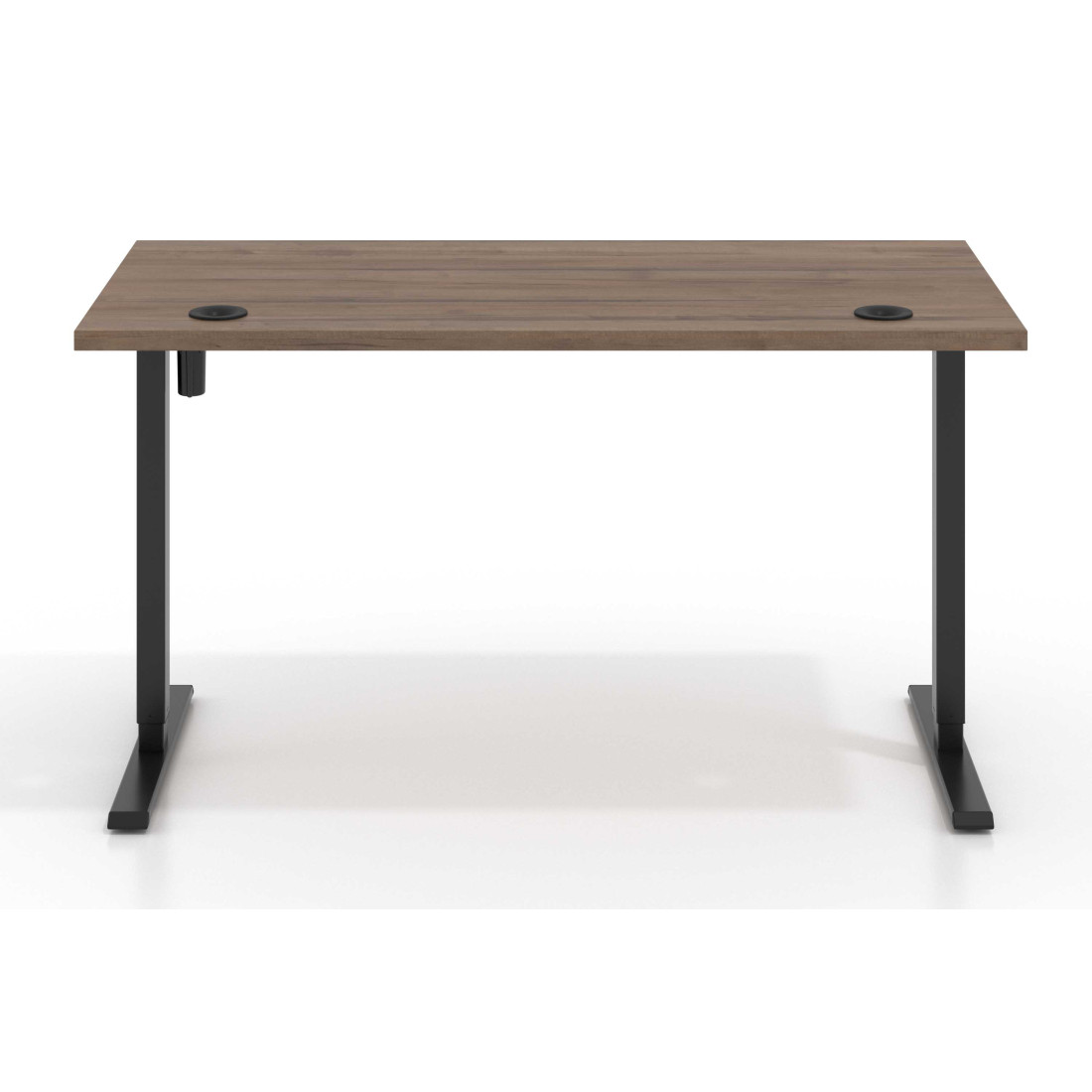 Escritorio Elevable Erghos Basic estructura negro canto recto