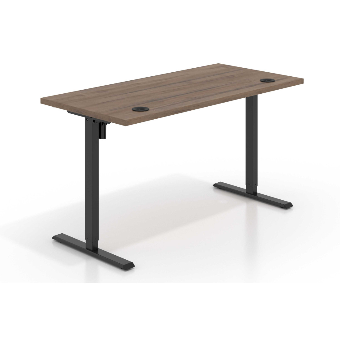 Escritorio Elevable Erghos Basic estructura negro canto recto