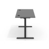 Escritorio Elevable Erghos Basic estructura negro canto recto