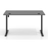 Escritorio Elevable Erghos Basic estructura negro canto recto