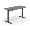 Escritorio Elevable Erghos Basic estructura negro canto recto