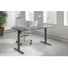 Escritorio Elevable Erghos Basic estructura negro canto recto