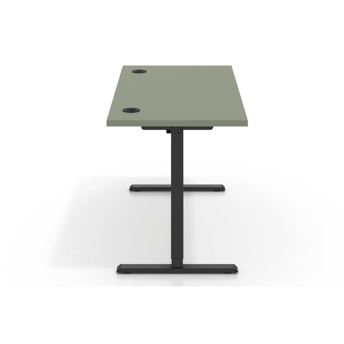 Escritorio Elevable Erghos Basic estructura negro canto recto