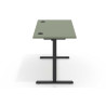Escritorio Elevable Erghos Basic estructura negro canto recto