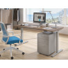 Escritorio Elevable Erghos Smart estructura aluminio canto curvo