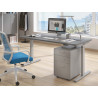 Escritorio Elevable Erghos Smart estructura aluminio canto curvo
