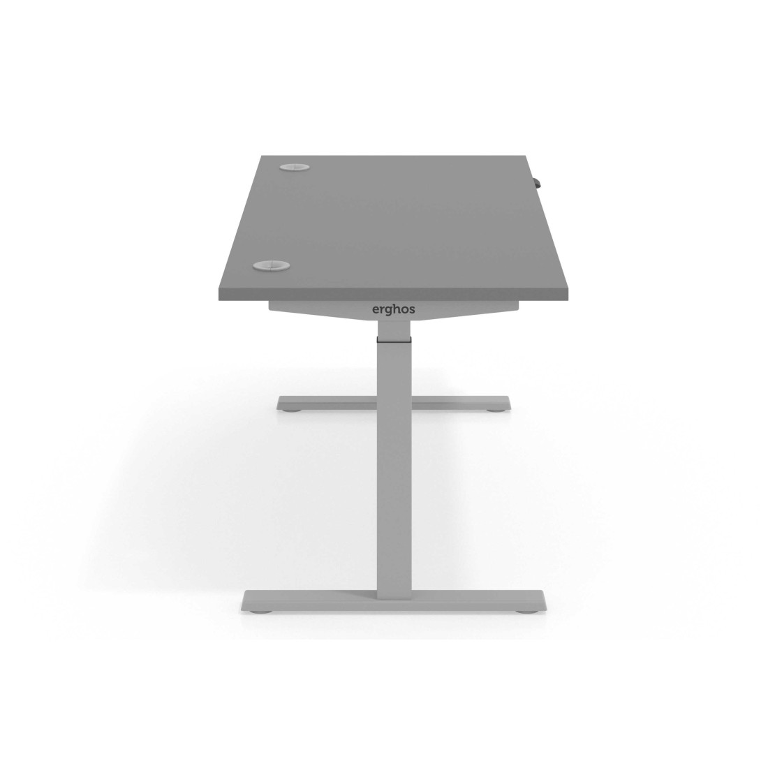 Escritorio Elevable Erghos Smart estructura aluminio canto recto