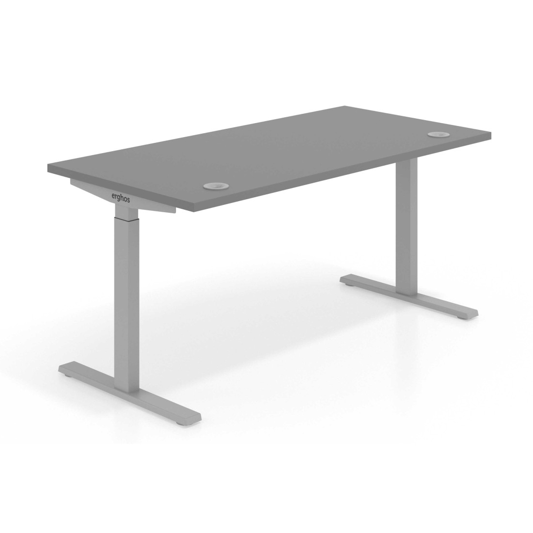 Escritorio Elevable Erghos Smart estructura aluminio canto recto