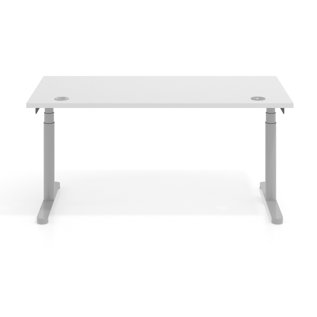 Escritorio Elevable Erghos Core estructura aluminio canto recto