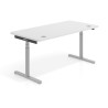 Escritorio Elevable Erghos Core estructura aluminio canto curvo