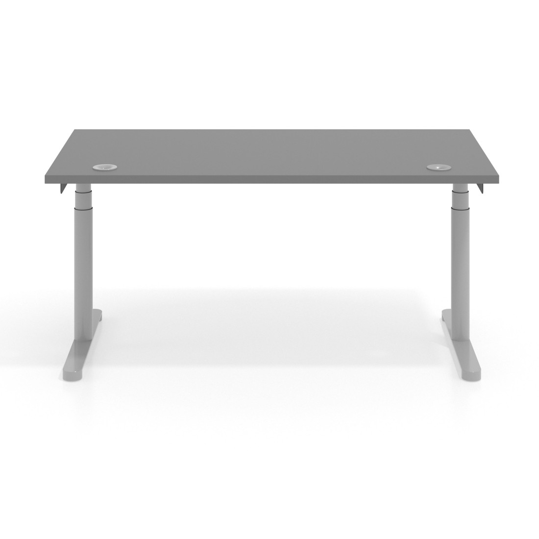 Escritorio Elevable Erghos Core estructura aluminio canto recto