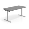 Escritorio Elevable Erghos Core estructura aluminio canto curvo