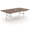 escritorio elevable 240x130 noce erghos curvo 1
