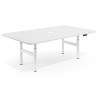 escritorio elevable 180x130 blanco mate erghos curvo 1