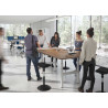 Mesa de Reuniones Elevable Erghos Core estructura blanca canto curvo