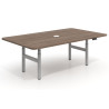 escritorio elevable 240x130 noce erghos curvo 1