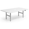 escritorio elevable 180x130 blanco mate erghos curvo 1