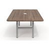 Mesa de Reuniones Elevable Erghos Core estructura aluminio canto curvo
