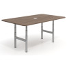 Mesa de Reuniones Elevable Erghos Core estructura aluminio canto curvo