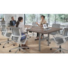 Mesa de Reuniones Elevable Erghos Core estructura aluminio canto curvo