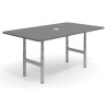 Mesa de Reuniones Elevable Erghos Core estructura aluminio canto curvo