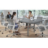 Mesa de Reuniones Elevable Erghos Core estructura aluminio canto curvo