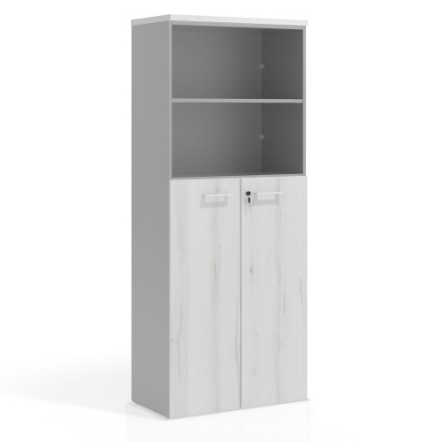 Armario de oficina Colors con puerta mediana, medida 193x80 - ALBO