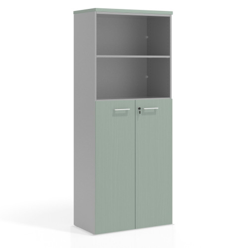 Armario de oficina Colors con puerta mediana, medida 193x80 - IRIS