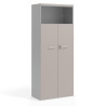 armario de oficina gris coco colors puerta 4 alturas 1