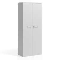 Armario de oficina Colors con puerta alta, medida 193x80 - BLANCO MATE
