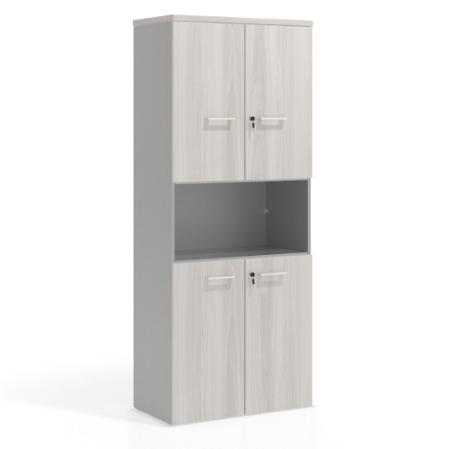 Armario de oficina Colors con doble puerta mediana, medida 193x80 - CALIFORNIA