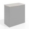 Estantería de oficina Basic 2 alturas, 78x80cm
