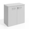 armario de oficina blanco mate basic con puertas 1