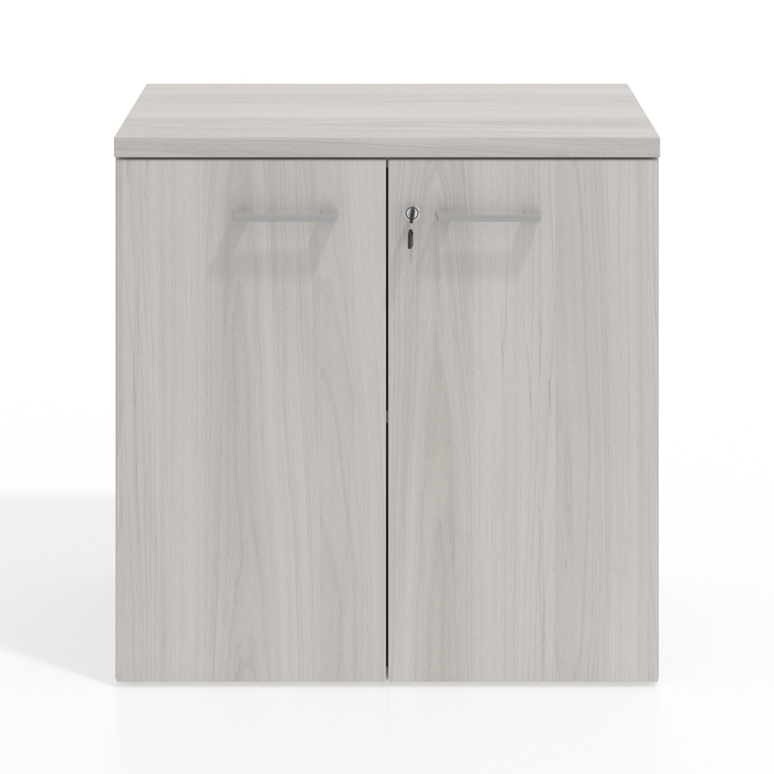 Armario de oficina Basic 2 alturas, medida 78x80 con puertas